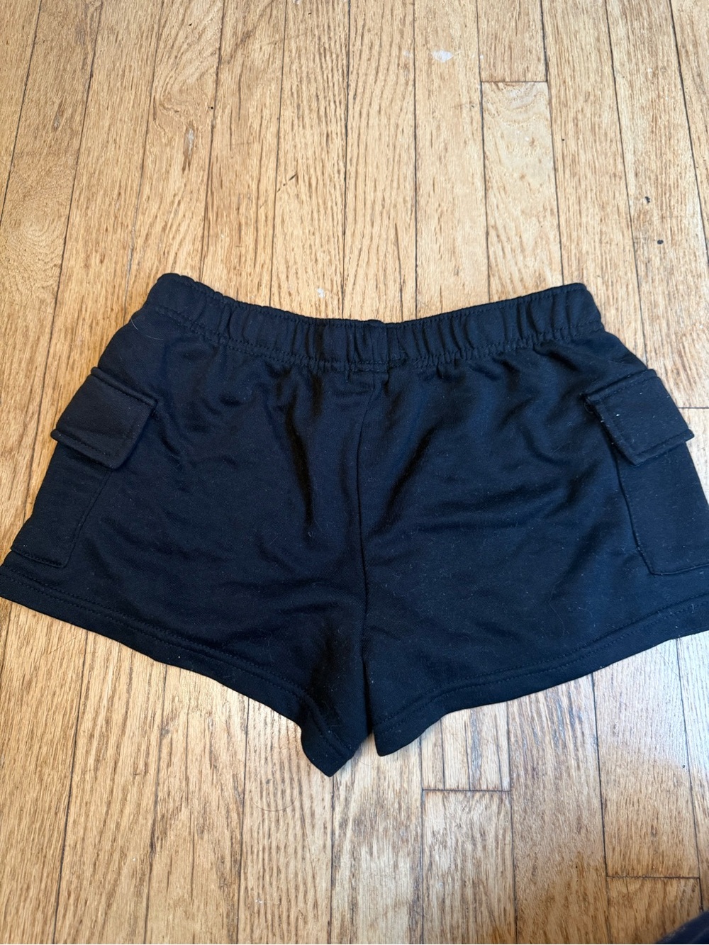 Charlotte Russe Black Athletic Cargo Pocket Shorts